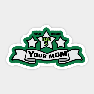 3 Stars Mom Sticker